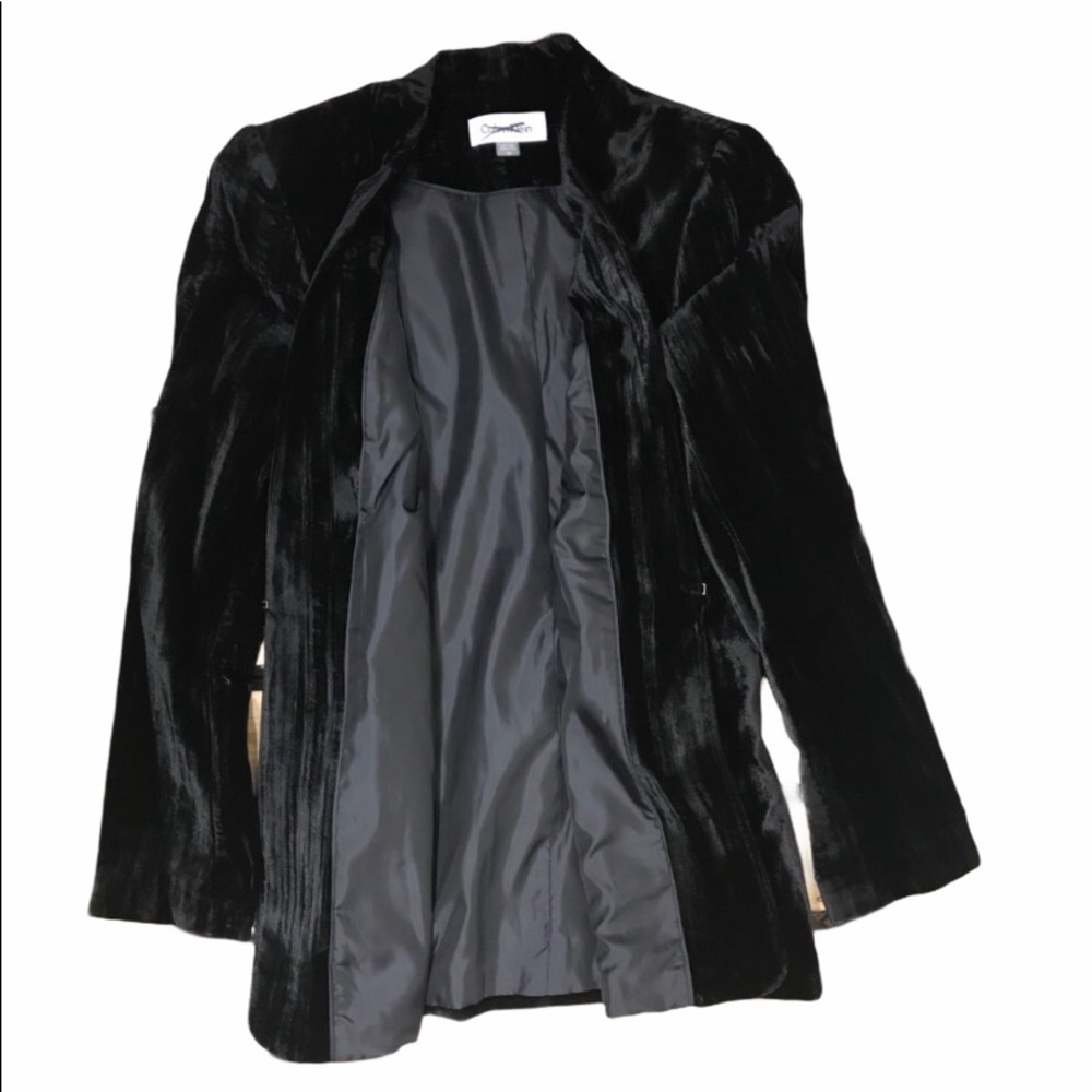 Calvin Klein Plus Velvet Front Clasp Jacket,NWOT - Picture 3 of 11